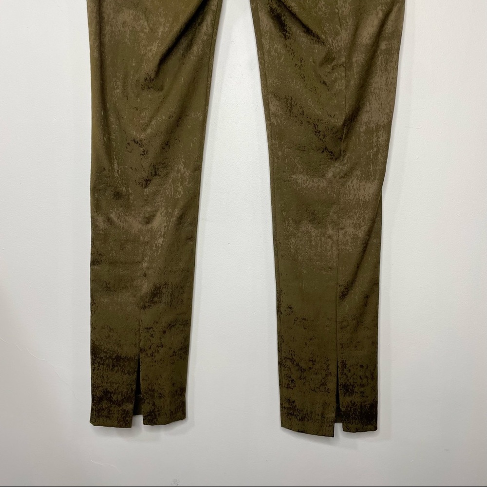 Eileen Fisher Copper Brown Organic Cotton Stretch Slim Leg Pants - Picture 10 of 11